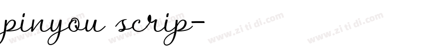 pinyou scrip字体转换
